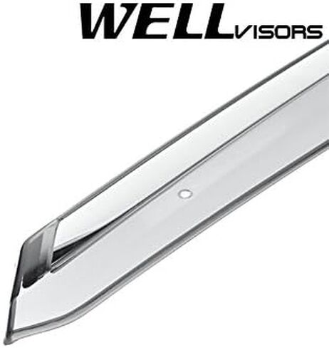 Wellvisors Side Window Visor Wind Deflectors Rain Guards Compatible with 2017-2026 Honda Ridgeline with Chrome Trim in Saudi Arabia