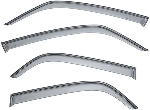WellVisors Window Visors Wind Deflectors Compatible with Suzuki 2007-2013 SX4 Hatchback with Black Trim Rain Guards 3-847SK002 in Kuwait