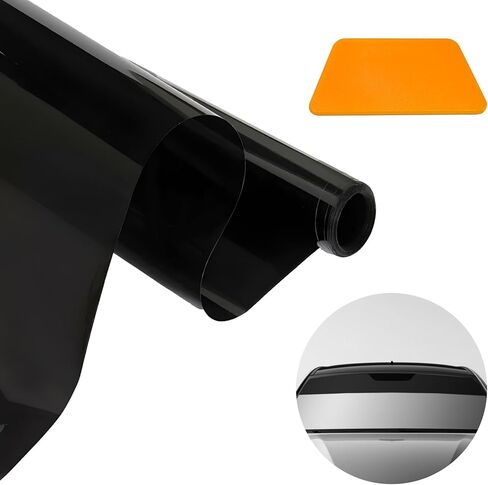 Sun Walker Car Windshield Tint Strip, 5% VLT Auto Window Banner Sticker for Blocking Light & Reducing Glare, Heat & UV Protection Front Windscreen Sun Strip Tint for Cars Trucks SUVs in Kuwait