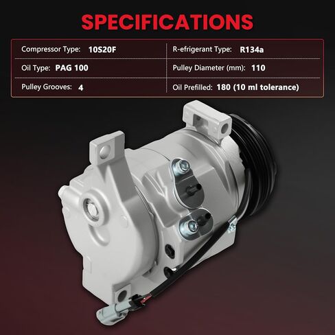 AC Compressor with Clutch Fit for 2000-2013 Chevy Silverado Suburban 1500 2500 Tahoe Avalanche GMC Sierra Yukon XL 1500 2500 Replacement 29002C 77363, 77377 in Saudi Arabia