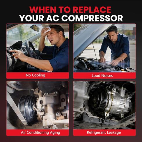 AC Compressor with Clutch Fit for 2000-2013 Chevy Silverado Suburban 1500 2500 Tahoe Avalanche GMC Sierra Yukon XL 1500 2500 Replacement 29002C 77363, 77377 in Saudi Arabia