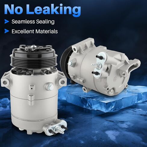 1520741 ضاغط تيار متردد مع قابض 2.0/2.2/2.4L لـ Pontiac Sunfire 02-05 G5 G6 07-10 Pursuit 05-06 لـ Chevy Cobalt 05-10 HHR 06-10 Malibu 07-12 Cavalier 02-05 لـ Saturn Ion Aura 12V in Kuwait