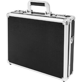 Aluminum Locking Briefcase with Dual Combination Locks, 15.6 Inch Hard Laptop Attache Case, Portable Security Business Briefcase for Documents and Electronics in Saudi Arabia