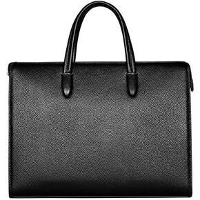 Men's Top Layer Cowhide Fingerprint Lock Handbag Laptop Briefcase in Saudi Arabia