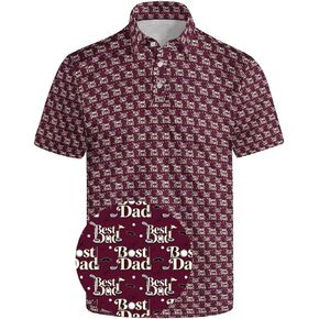 Mens Golf Polo Shirts Funny Hawaiian Golf Short Sleeve Print Shirts Quick-Dry Fit Performance Polo Shirts for Men in Saudi Arabia