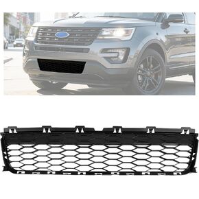 ALMULOO Lower Grille Compatible with 2016-2019 Ford Explorer and Police Interceptor Utility 3.5L V6 Replacement for FO1036185 Plastic Black in Kuwait