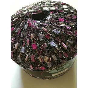 Orchid Glitz Ladder Ribbon Yarn Dark Horse Beautiful #B114 Lilacs Pinks Silver Metallic Ladder in Saudi Arabia