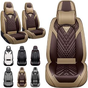 Car Seat Covers Fit for Toyota Camry 2000-2025,5 Seats Non-Slip Nappa Leather Seat Cover, Airbag Compatible, Sports Car Seat Protector Premium Interior.(Standard 5 Seats,Gray Black) in Saudi Arabia