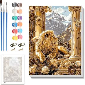 zpptAugs Paint by Numbers Kit for Adults Beginners，Wine Glass Acrylic Adult Paint by Number Kits on Canvas,Digital Oil Number Painting Kits for Home Decor Gift 12"x16"(Without Frame) in Kuwait