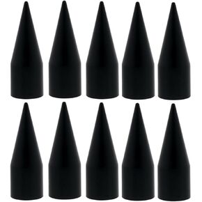 Pirate Mfg Spike Nut Cover - 7/8" (Pack of 10) - Full Size Pickup - Wheel, Black in Saudi Arabia