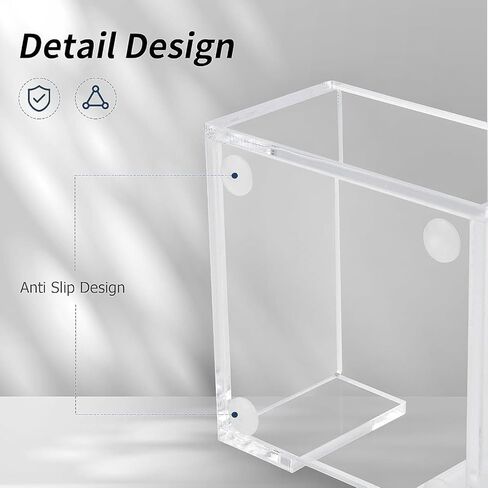 Acrylic Sticky Note Holder, 3.35 x 3.35 x 1.77in Crystal Clear Acrylic Notepad Holder Sticky Note Dispenser for Dorm Room and Office Desk Organizer in Kuwait