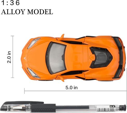 TOKAXI 1/36 Scale Chevrolet Corvette C8 Diecast Cars Models,Pull Back Vehicles Chevrolet Corvette Toy Cars,Cars Gifts for Boys Girls in Kuwait