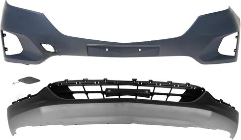 MGWILL Front Bumper Cover Upper & Lower Compatible with 2018 2019 2020 Chevy Equinox in Kuwait