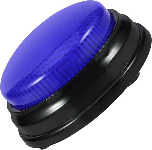 Garneck Red Illuminated Sound Buzzer Button Plastic 1 Pack for Team Building Events Competitions - Light & Alarm Effects: Trivia Game Party in Kuwait