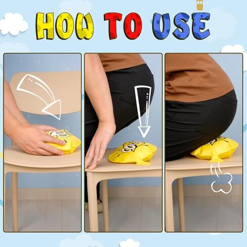 Whoopie Cushions for Kids 4 Pack, 8 Inch Whoopee Cushion Prank Kit Toys for Kids, Kids Party Favors Funny Gifts for Adults Woopie Cushion Toys in Saudi Arabia