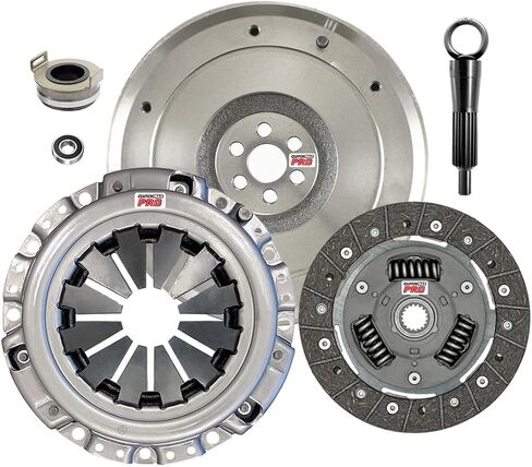 ClutchMaxPRO Heavy Duty OEM Clutch Kit with Flywheel Compatible with Chevrolet 1998-2000 Metro 1989-1997 Geo Metro 1.0L 3cyl Non-Turbo 95-00 Pontiac Firefly 1.0L (CP04124HDFW-CK) in Kuwait