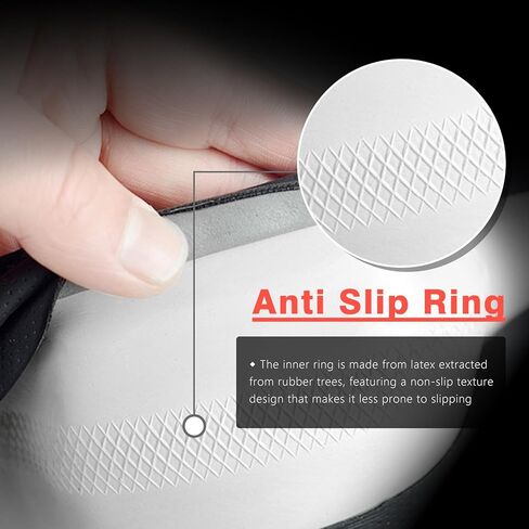 ZHOL Carbon Fiber Leather Car Steering Wheel Cover, Non-Slip, Safe, Breathable, Durable, Full Coverage, Sporty Style (Black and Red) in Saudi Arabia