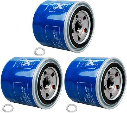 3PCS 26300-35505 Engine Oil Filter & Drain Plug Gasket 21513-23001 Fit for Hyundai, Kia Replaces 26300-35504 26300-35503 Baldwin B7243 WIX 51334 51334XP 51064 57092 Mistubishi MZ690116 in Kuwait