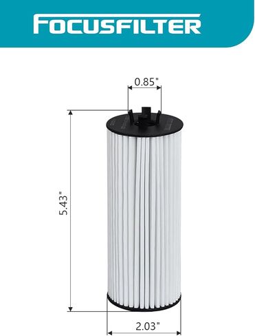 FOCUSFILTER CH10955 XG10955 Oil Filter, 20K Miles Protection, Fits Jeep & Dodge & Chrysler & Volkswagen & Ram Models, Replaces 57526xp, 57526, MO744,68079744AB, 68079744AA in Kuwait