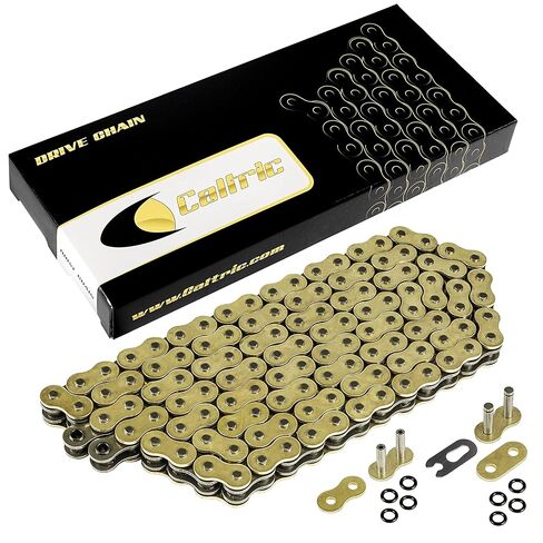 Caltric Gold O-Ring Drive Chain and Sprockets Kit Compatible with Honda XR250R 1990 1991-1995 in Kuwait