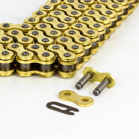 520H 108 Links Gold Heavy Duty Drive Chain with Connecting Link for Motorcycle ATV Dirt Bike in Saudi Arabia
