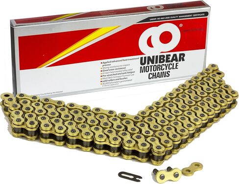 520H 108 Links Gold Heavy Duty Drive Chain with Connecting Link for Motorcycle ATV Dirt Bike in Saudi Arabia