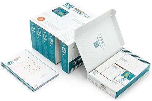 Arduino Starter Kit R4 Classroom Pack [K000007_R4-6P] (Bundle of 6) – Comprehensive STEM Education Kit for Schools – Includes UNO R4 WiFi Boards, 13 Guided Projects, and 6 Certification Vouchers in Kuwait