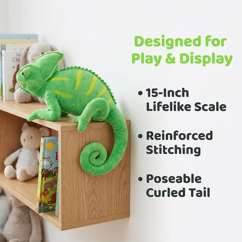 Tiny Heart Chameleon Plush Toy, Super Soft Cute Realistic Chameleon Lizard Plush Stuffed Doll Funny Decor Fun Kids Gift Plush Pillow for All Occasions and Ages (Green) in Saudi Arabia