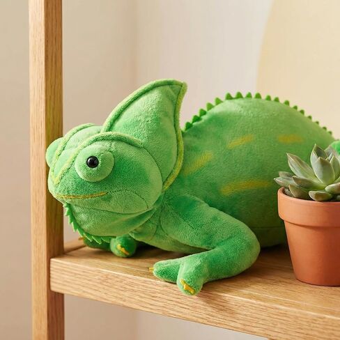 Tiny Heart Chameleon Plush Toy, Super Soft Cute Realistic Chameleon Lizard Plush Stuffed Doll Funny Decor Fun Kids Gift Plush Pillow for All Occasions and Ages (Green) in Saudi Arabia
