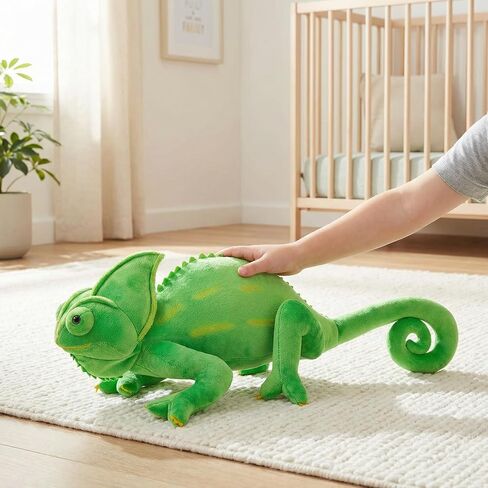 Tiny Heart Chameleon Plush Toy, Super Soft Cute Realistic Chameleon Lizard Plush Stuffed Doll Funny Decor Fun Kids Gift Plush Pillow for All Occasions and Ages (Green) in Saudi Arabia