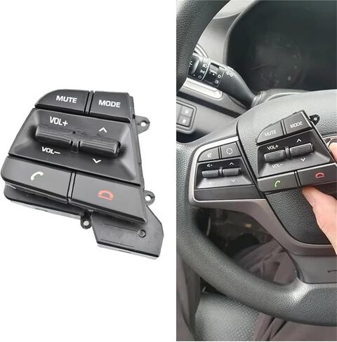 Steering Wheel Switch Control Left Side Control Buttons Car Steering Wheel Button Switch Volume for Hyundai for Solaris 1.6L 2017-2022 in Kuwait