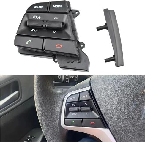 Steering Wheel Switch Control Left Side Control Buttons Car Steering Wheel Button Switch Volume for Hyundai for Solaris 1.6L 2017-2022 in Kuwait
