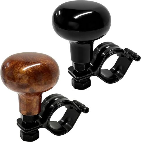 Steering Wheel Knob, 360 Degrees Rotation Car Steering Wheel Spinner Knobs Power Handle, Wheels Knob Spinner Universal Interior Accessories for Car Truck Tractor Boat (Peach Wood) in Saudi Arabia