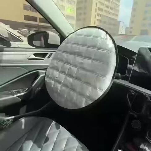 Universal Car Steering Wheel Cover – Heat Insulation & Sun Protection, High Temperature Resistant, Fits Most Car Models & SUVs in Kuwait
