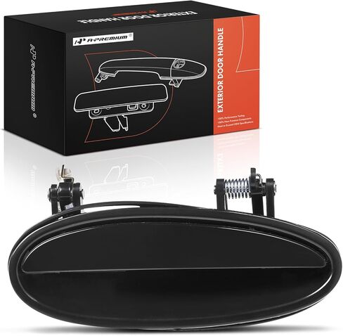 A-Premium Front or Rear Right Passenger Side Exterior Door Handle Compatible with Chevrolet Impala 2000-2005, Monte Carlo 2004-2005 & Buick Regal 2003-2004, Century & Pontiac Grand Prix, Smooth Black in Kuwait
