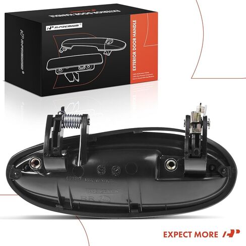 A-Premium Front or Rear Right Passenger Side Exterior Door Handle Compatible with Chevrolet Impala 2000-2005, Monte Carlo 2004-2005 & Buick Regal 2003-2004, Century & Pontiac Grand Prix, Smooth Black in Kuwait