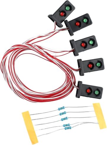 HO Scale Model Railway Lamp Posts 3V AC/DC Compatible LED Light with Resistors for Model Train Scenery Sand Table Moss Microlandscape DIY Layout in Saudi Arabia