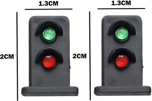 HO Scale Model Railway Lamp Posts 3V AC/DC Compatible LED Light with Resistors for Model Train Scenery Sand Table Moss Microlandscape DIY Layout in Saudi Arabia