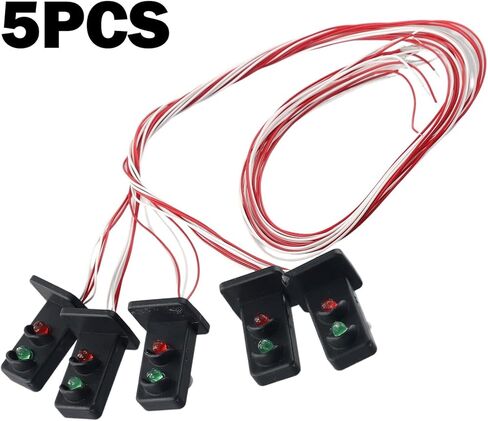 HO Scale Model Railway Lamp Posts 3V AC/DC Compatible LED Light with Resistors for Model Train Scenery Sand Table Moss Microlandscape DIY Layout in Saudi Arabia