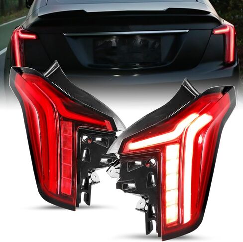 SOCKIR Tail Light Assembly Replacement for 2020 2021 2022 2023 2024 Cadillac CT5 LED Red Rear Outer Brake Taillight Taillamp Replacement Left Driver Side in Kuwait