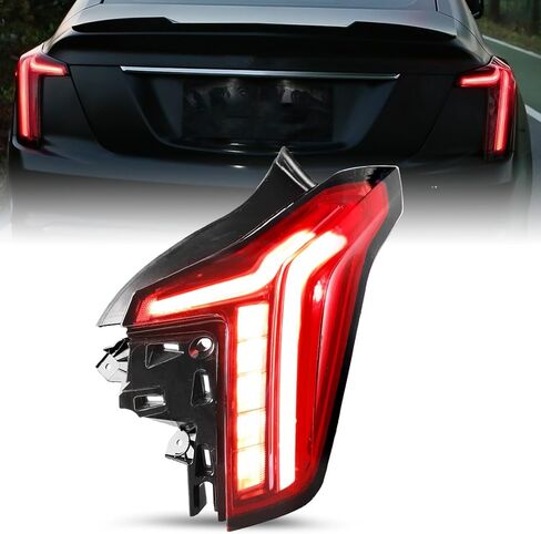 SOCKIR Tail Light Assembly Replacement for 2020 2021 2022 2023 2024 Cadillac CT5 LED Red Rear Outer Brake Taillight Taillamp Replacement Left Driver Side in Kuwait