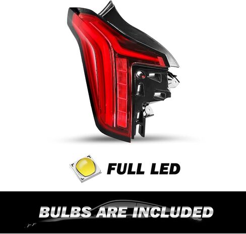 SOCKIR Tail Light Assembly Replacement for 2020 2021 2022 2023 2024 Cadillac CT5 LED Red Rear Outer Brake Taillight Taillamp Replacement Left Driver Side in Kuwait