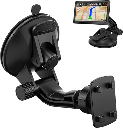 Backup Camera Monitor Mount,Windshield Mount for 4.3"/5" Backup Camera,Rear View Camera Screen Mounting Bracket with Suction Cup,CarPlay Screen Mount Holder,Car Rearview Reverse Cam Window Mount Kit in Saudi Arabia