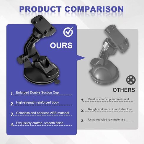 Backup Camera Monitor Mount,Windshield Mount for 4.3"/5" Backup Camera,Rear View Camera Screen Mounting Bracket with Suction Cup,CarPlay Screen Mount Holder,Car Rearview Reverse Cam Window Mount Kit in Saudi Arabia