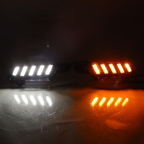 LED Front Side Marker Light DRL Fog Lamp Fit for 2016-2023 Toyota Tacoma Daytime Running Light with White/Amber Sequential Turn Signal light Driving Light Headlight in Saudi Arabia
