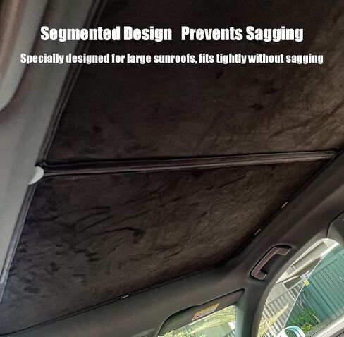 Glassroof Sunshade Compatible with Porsche Taycan 2020-2025[No Gaps, Never Sag],Upgrade Soft Suede Glass Sunroof Sun Shade Foldable Heat Insulation Shield (Black) in Kuwait