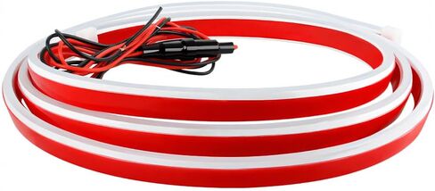 Car Hood Light Strip, 71 Inch 12V Flexible LED Vehicle Daytime Running Lamp with Dynamic Scan Startup Effect, Auto Engine Cover DRL Decoration Light, Universal for SUV Van Sedan (White) in Kuwait