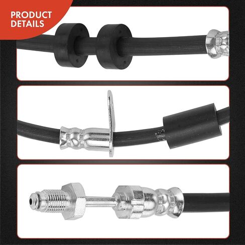 A-Premium Front Driver or Passenger Brake Hydraulic Hose Compatible with Select Ford and Lincoln Models - Escape 2018-2019, MKC 2015-2019 - Replace# EJ7Z2078A in Kuwait