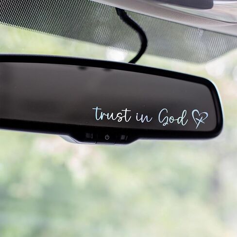 KATINAT 3X I Love You Drive Safe Mirror Sticker, Car Stickers for Women, Automotive Decals, Rear View Mirror Sticker, Stocking Stuffers for Women, Men, I Love You Gifts (ILUDS Black) in Kuwait