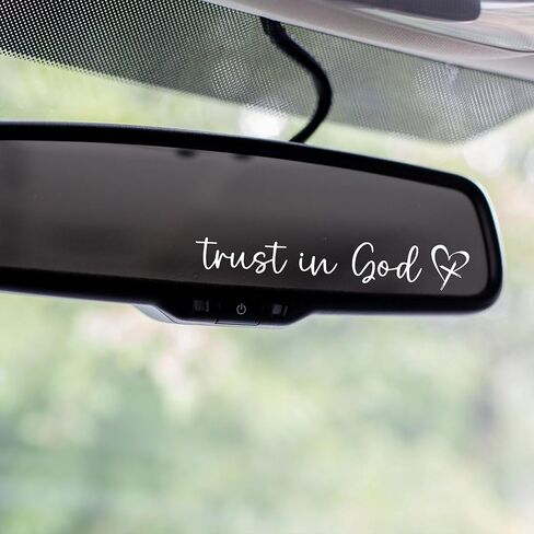 KATINAT 3X I Love You Drive Safe Mirror Sticker, Car Stickers for Women, Automotive Decals, Rear View Mirror Sticker, Stocking Stuffers for Women, Men, I Love You Gifts (ILUDS Black) in Kuwait